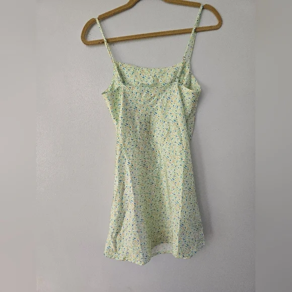 Princess Polly Green Floral Mini Dress Women’s Size 4 - Picture 5 of 9